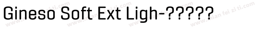 Gineso Soft Ext Ligh字体转换